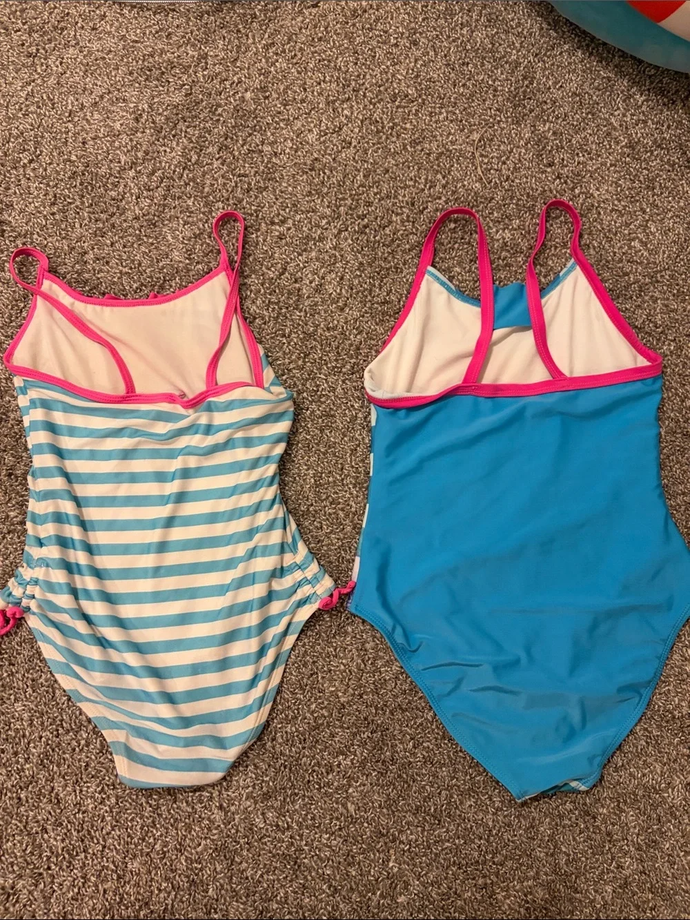 2 Girls' Ariel One-Piece Swimsuit - Blue & Pink
